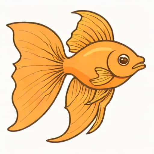 Young Fantail Goldfish