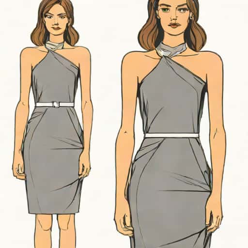Zara Glossy Halter Neck Dress