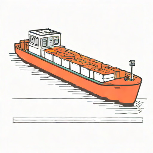 A Barge Shown Diagrammatically