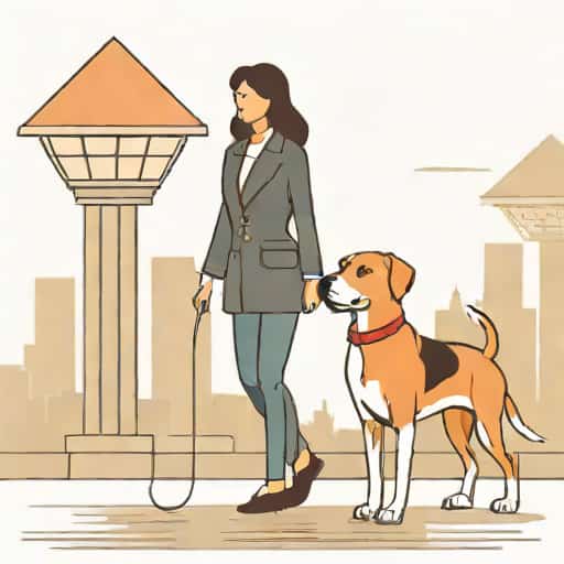 A Girl And Her Guard Dog