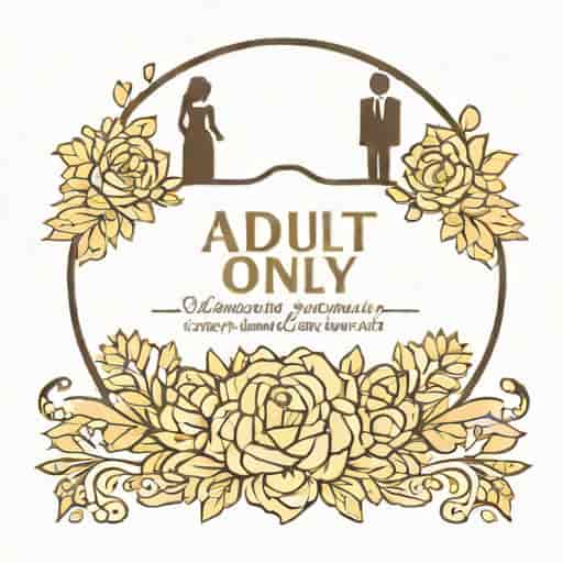 Adult Only Wedding Wording