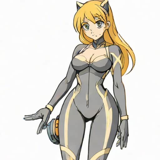 Anime Girl In Skintight Suit