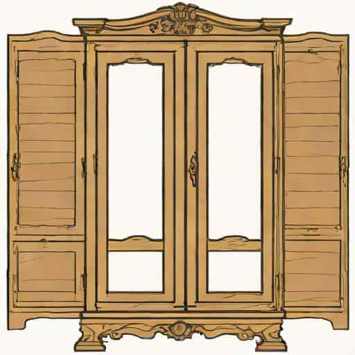 Antique Knockdown Wardrobe