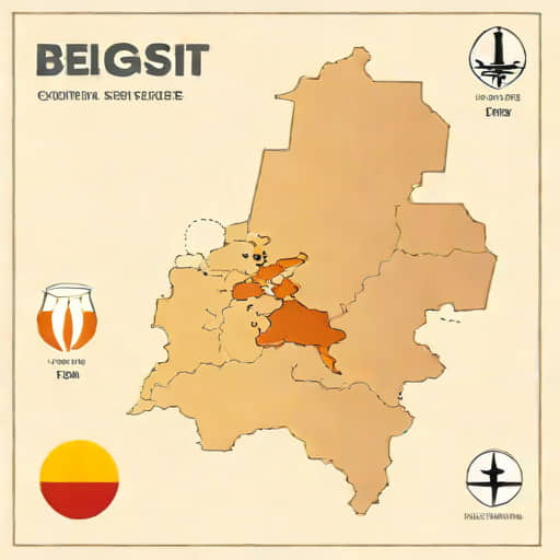 Belgium Trappist Breweries Map