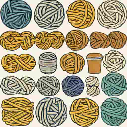 Bundle Of Yarns Wound Loosely