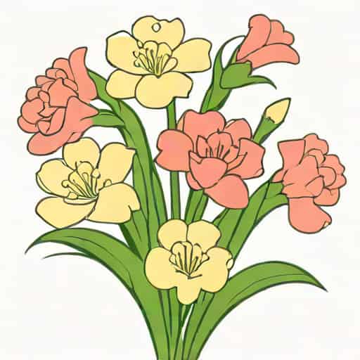 Carnation And Snowdrop Bouquet