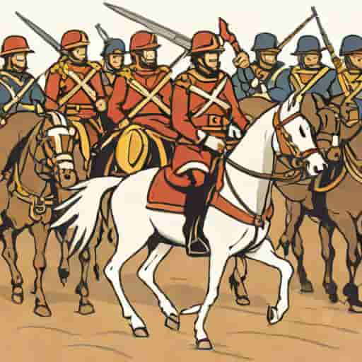 Cavalrymen Tie Up A Lot Of Marauders