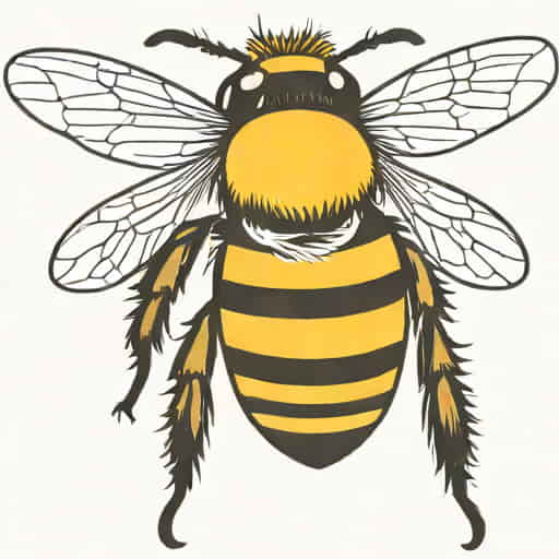Easy Bumblebee Drawing
