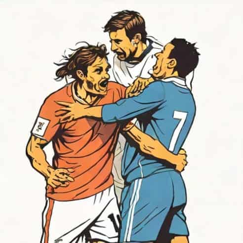 French Soccer Player Headbutt