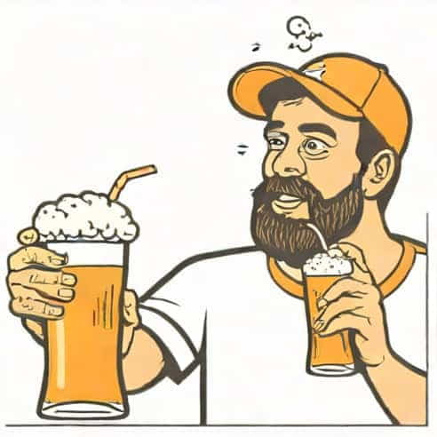 Friday Beers Chugging Guy