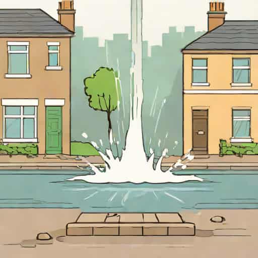 Fritchley Derbyshire Water Main Burst