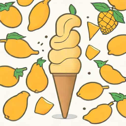 Fumang Mango Flavored Ice Cream