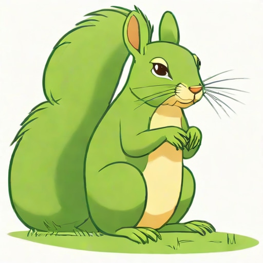 Giant Green Squirrel Of Amble