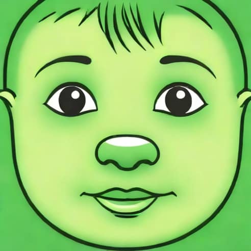 Green Snotty Nose Toddler