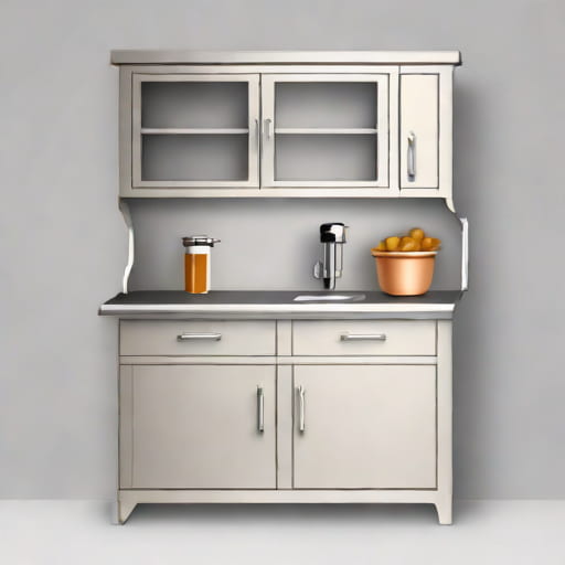 Hoosier Cabinet Zinc Countertop