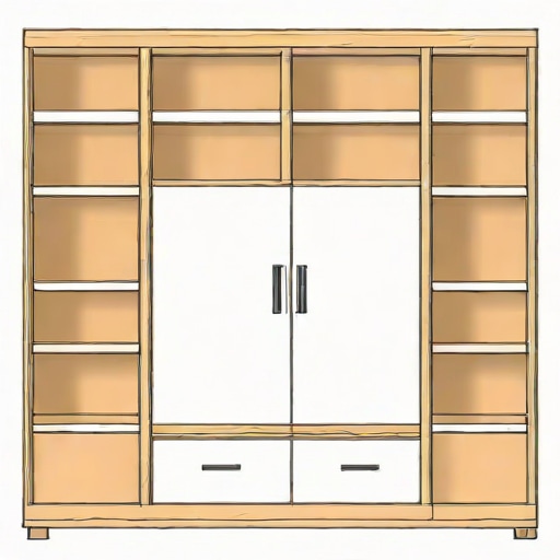 Ikea Shelving Unit With Doors