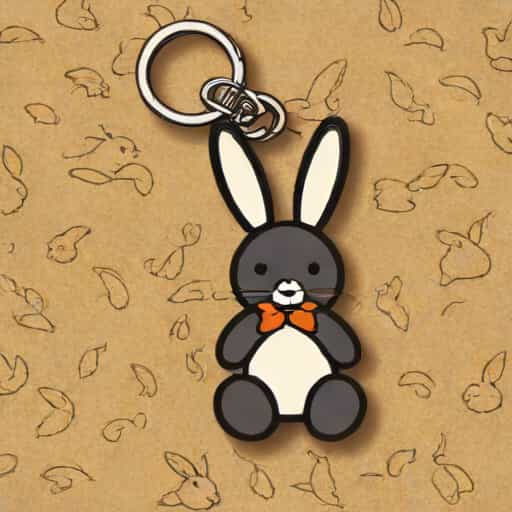 Jellycat Inky Bunny Bag Charm