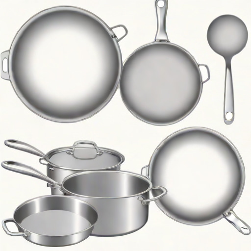 John Lewis Stainless Steel Pans