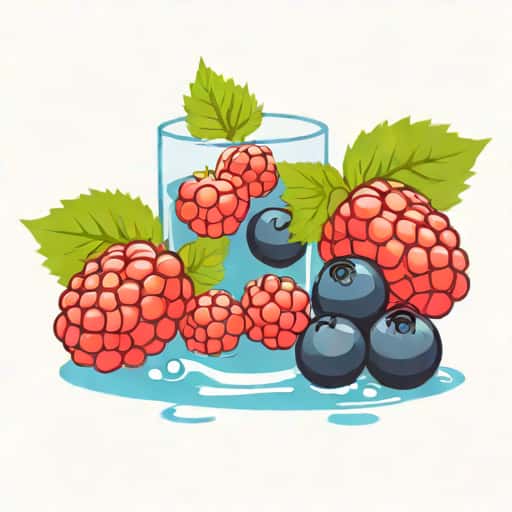Juicy Water Raspberry And Blackcurrant
