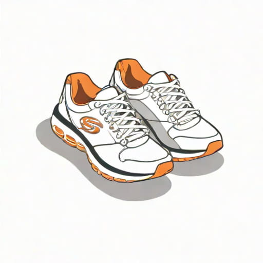 Ladies White Skechers Trainers