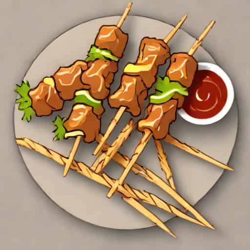 Lamb Skewers With Crackly Vinegar Glaze