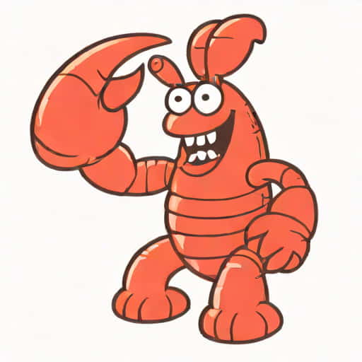 Larry The Lobster Flexing
