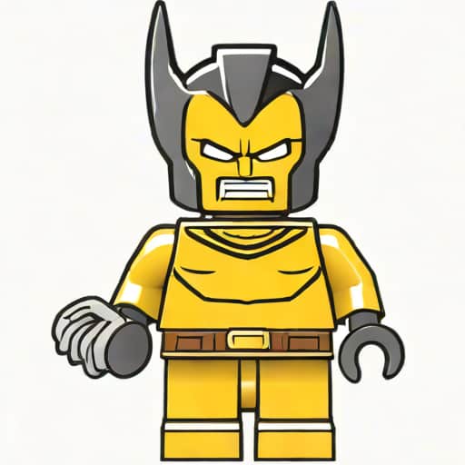 Lego Wolverine Minifigure