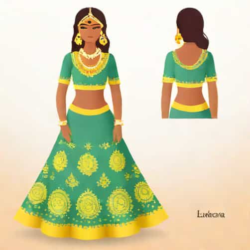 Lehenga For Dusky Skin