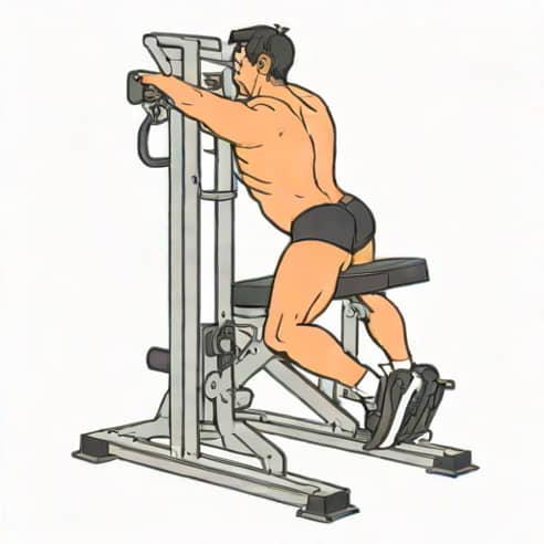 Machine Glute Kickback Alternative