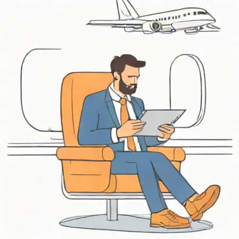 Man Cheating On Plane