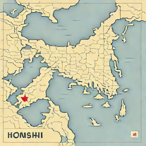 Map Of Honshu Japan With Cities
