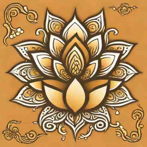 Mehndi Design Lotus