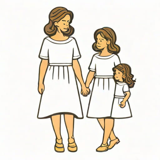 Mother Daughter Twinning Dresses