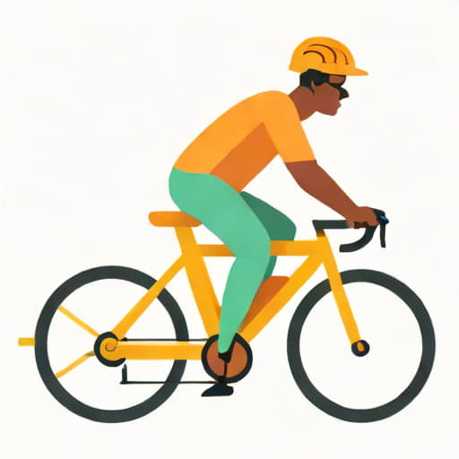 Nigerian Cyclist Borrows Bicycle