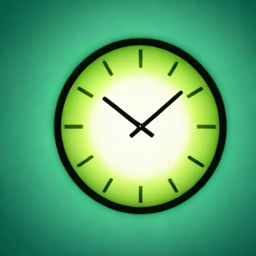 Night Glow Radium Wall Clock
