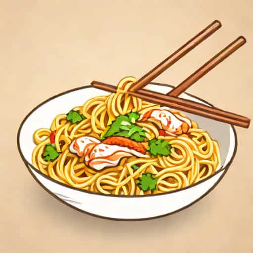 Noodles With Leftover Chicken