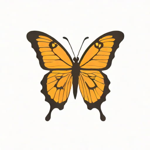 Orange And Black Butterfly Not Monarch