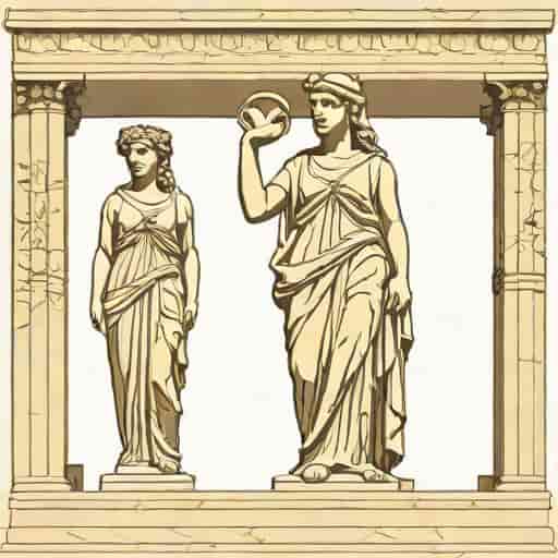 Pentelic Marble Caryatid From The Erechtheion