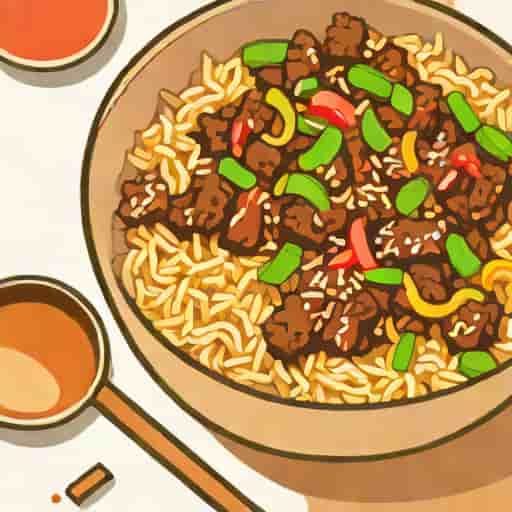Quick Mongolian Beef Fried Rice