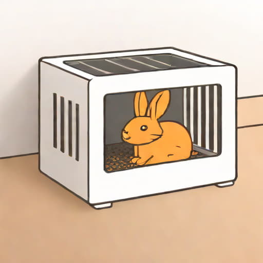 Rabbit Litter Box With Grate