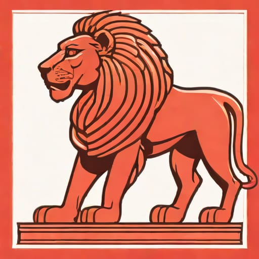 Red Granite Lion Of Amenhotep Iii