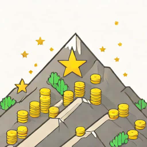 Scaling The Mountainside Star Coins