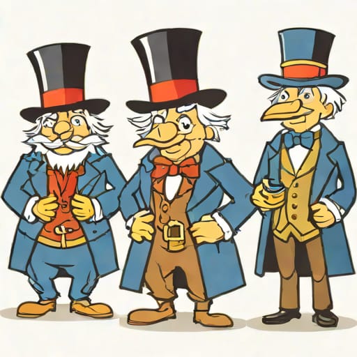Scrooge And The Portly Gentlemen