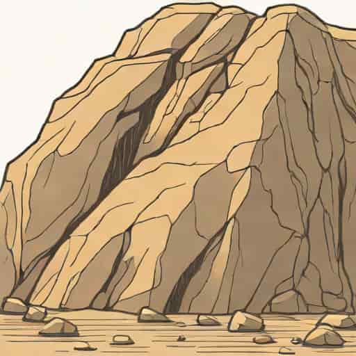 Solidified Rock Of Basaltic