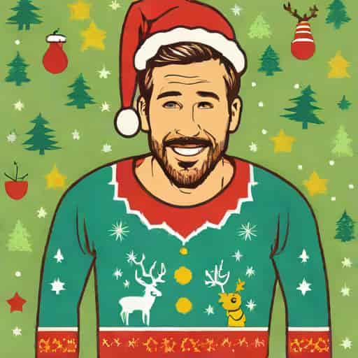 Ugly Christmas Sweater Ryan Reynolds
