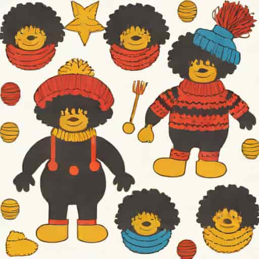 Vintage Golliwog Knitting Pattern