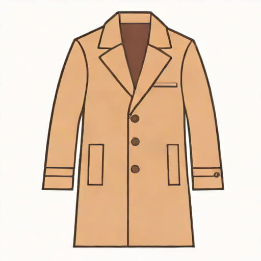 Wool Blend Tailored Topcoat