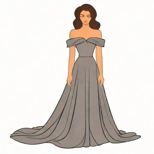 Xscape Off The Shoulder Gown