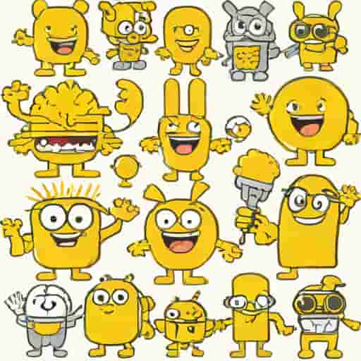 Yellow Cartoon Characters Nickelodeon