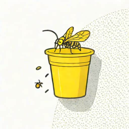 Yellow Solo Cup Aphid Trap